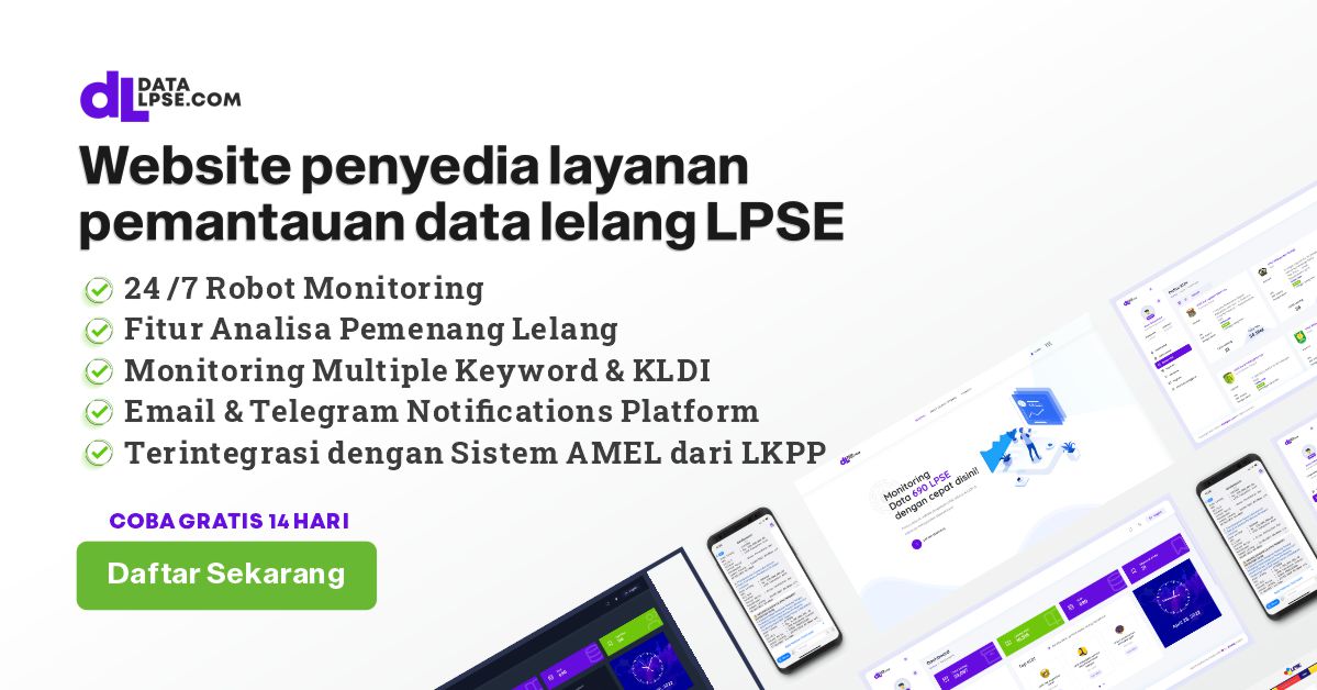 Data Lelang Terbaru LPSE Kota Bandung - Data LPSE